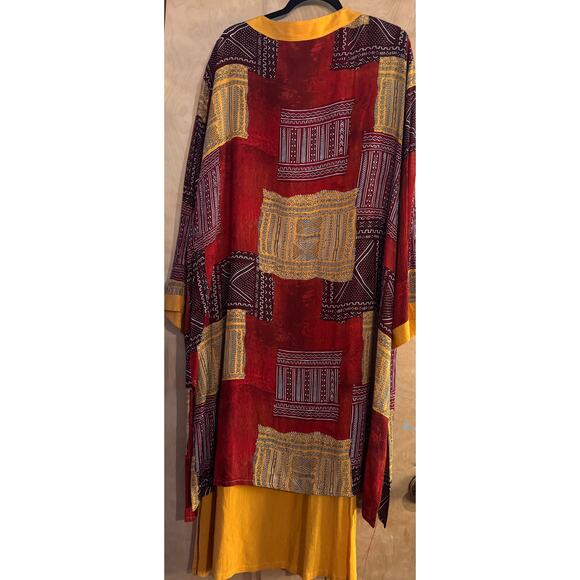 Freestyle Two-Piece Dress and Duster Set Size 1X - Picture 4 of 5